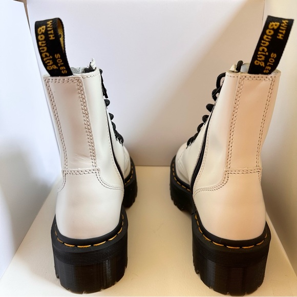 Dr. Martens Jadon Platform Boots in White size 7 - Picture 7 of 8